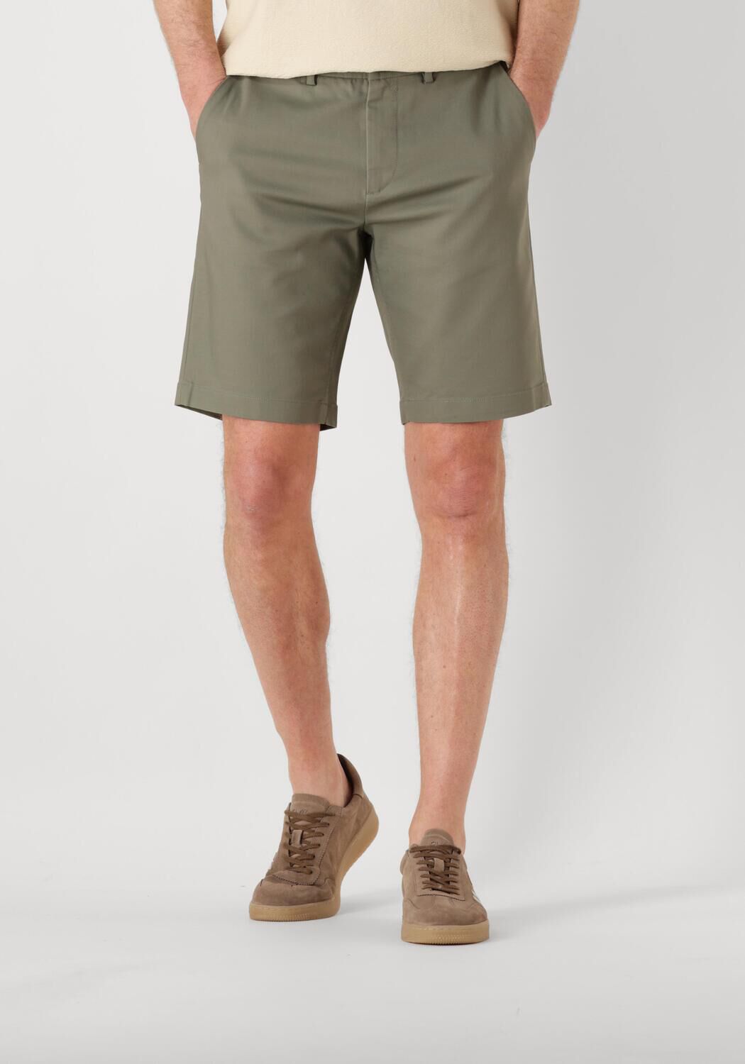 CAST IRON Heren Broeken Riser Shorts Comfort Stretch Groen