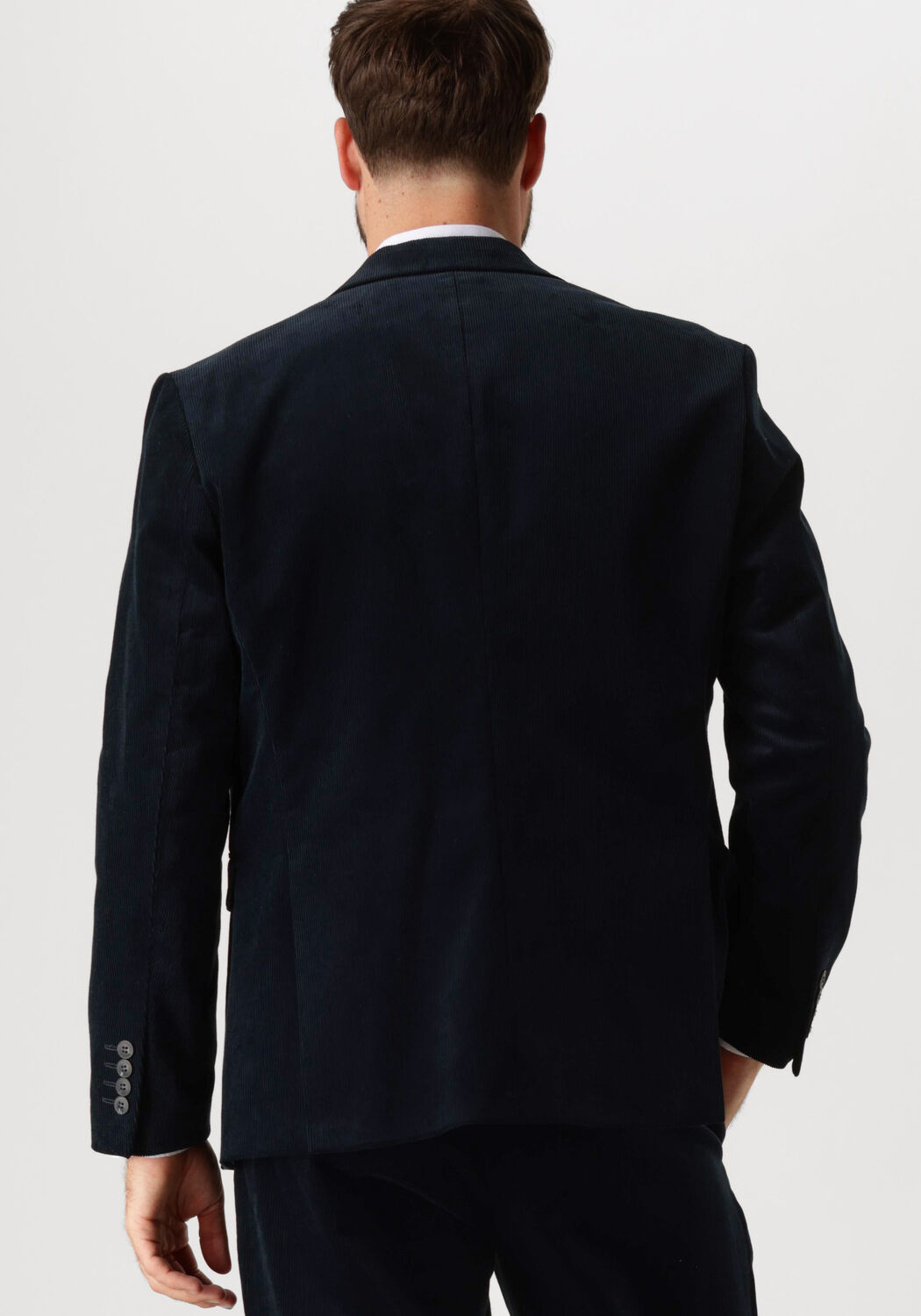 SELECTED HOMME Heren Colberts Slhreg-duca Corduroy Blz Donkerblauw