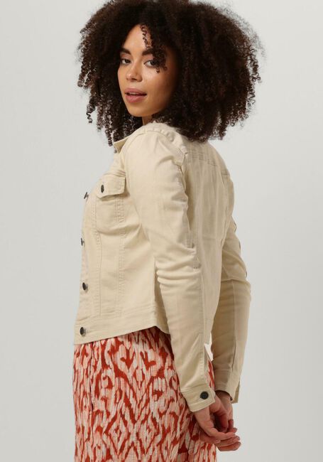 Beige OBJECT Spijkerjas OBJWIN NEW DENIM JACKET NOOS - large