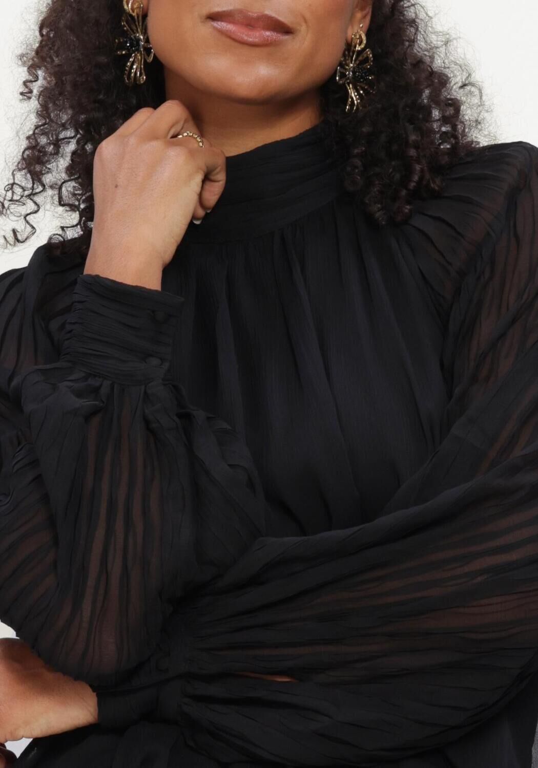 Zwarte Y.A.S. Blouses YASOLERA LS TOP S. - large