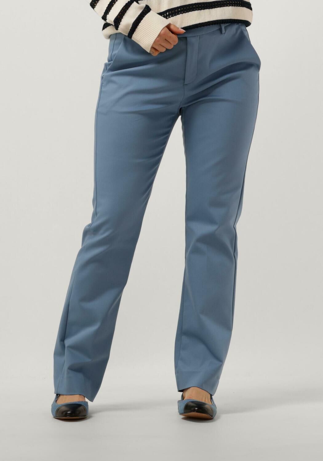 MOS MOSH Dames Broeken Ellen Night Pant Turquoise