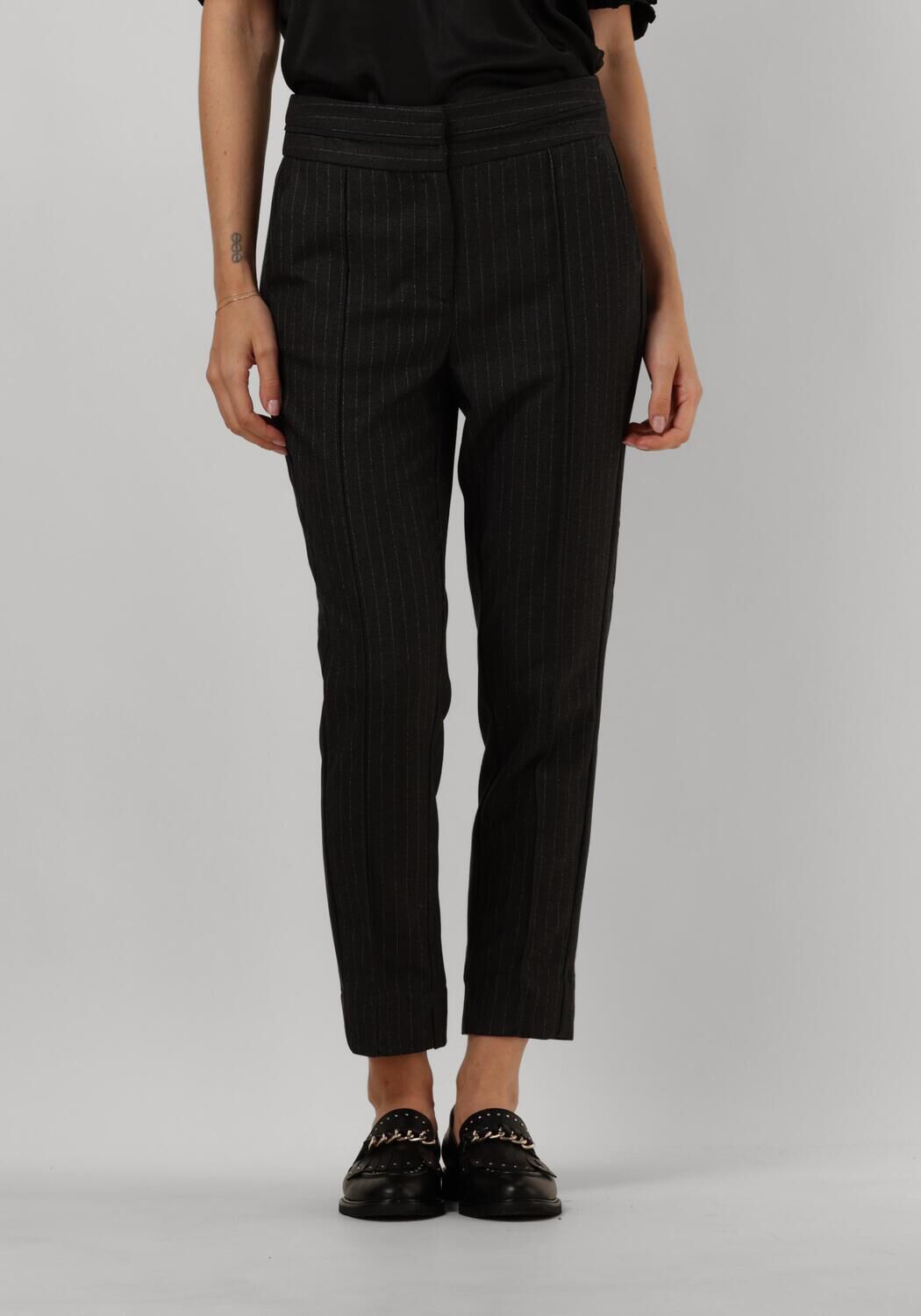 AAIKO Dames Broeken Parene Pinstripe Vis 548 Zwart