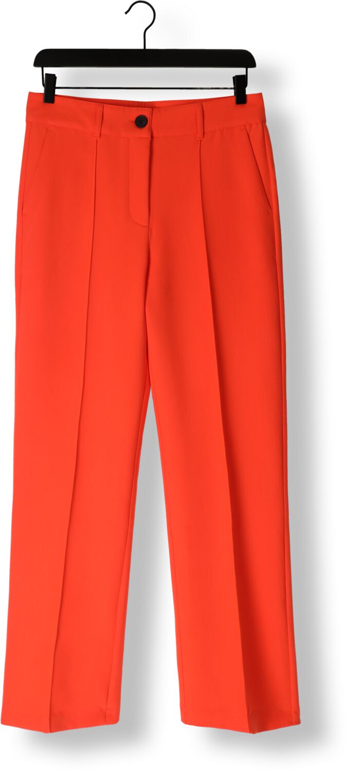JANSEN AMSTERDAM Dames Broeken Wq417 Woven Wide Long Pants Oranje