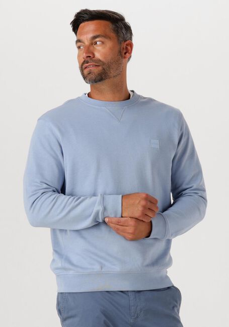 Lichtblauwe BOSS ORANGE Trui WESTART 10234591 02 - large