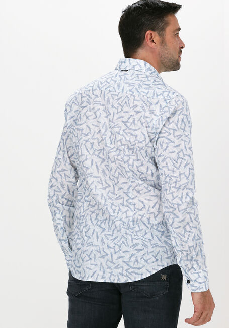 Witte VANGUARD Casual overhemd LONG SLEEVE SHIRT PRINT ON FIN - large