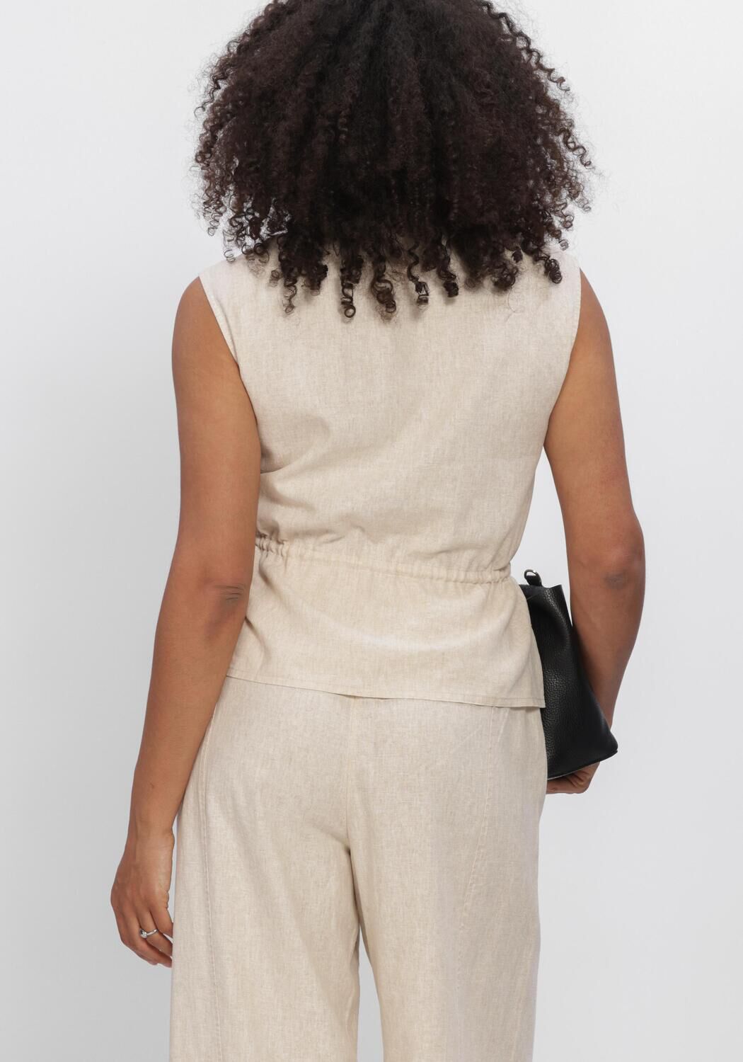 Beige OBJECT Jassen OBJKADIE LO WAISTCOAT 145 - large