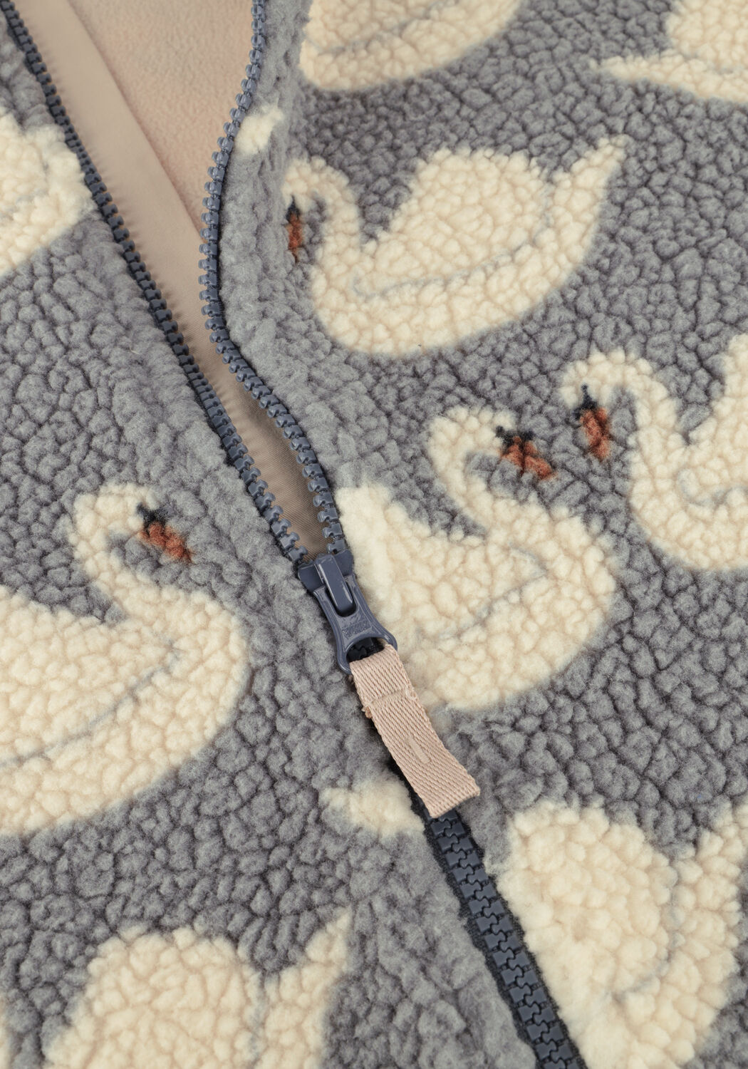 Blauwe KONGES SLOJD Teddy jas JODY TEDDY JACKET - large