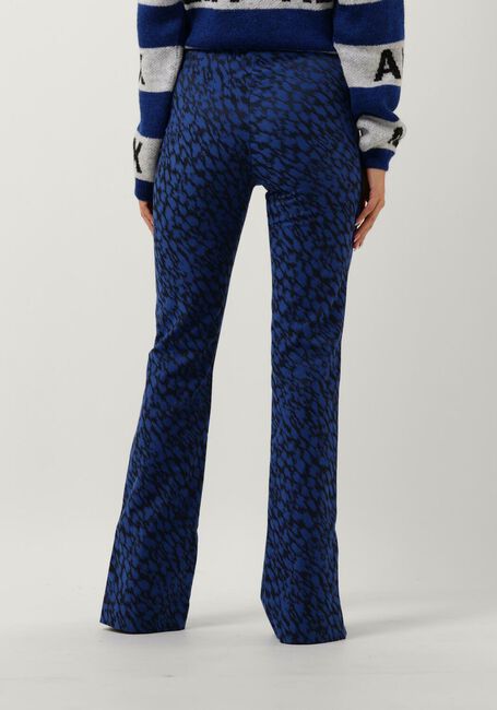 Blauwe ALIX THE LABEL Flared broek LADIES WOVEN SKETCHY ANIMAL FLARED PANTS - large