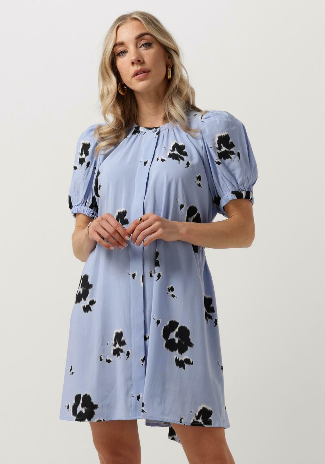 Object Blauwe Overhemdjurk voor Vrouwen Multicolor Dames