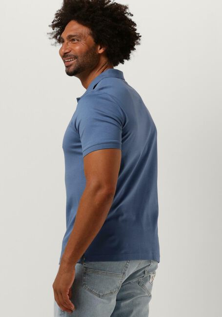 Blauwe CALVIN KLEIN Polo SMOOTH COTTON SLIM POLO - large