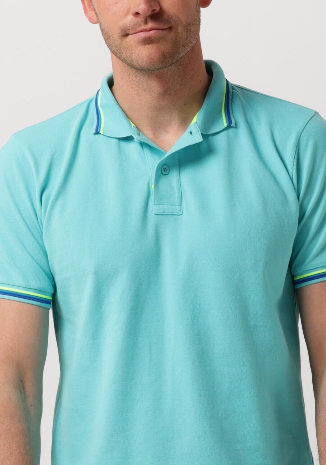 SUNDEK Heren Polo's & T-shirts M4s091 Brice Polo Blauw