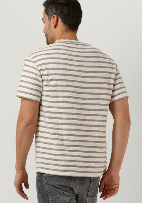 Olijf ANERKJENDT T-shirt AKKIKKI S/S STRUCTURE STRIPE - large