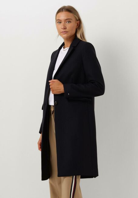 Donkerblauwe TOMMY HILFIGER Mantel WOOL BLEND CLASSIC COATD - large