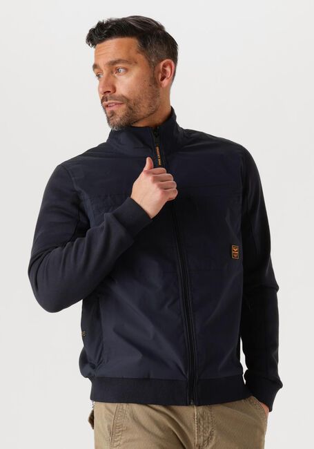Blauwe PME LEGEND Jack ZIP JACKET SWEAT MIXED PADDED - large