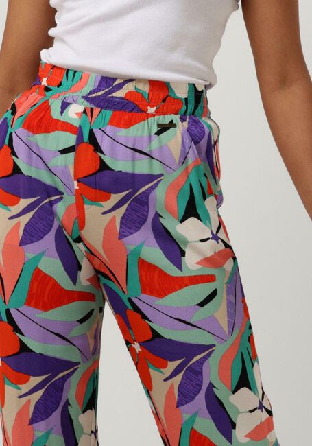 Multi COLOURFUL REBEL Wijde broek MELODY BIG FLOWER STRAIGHT PANTS - large