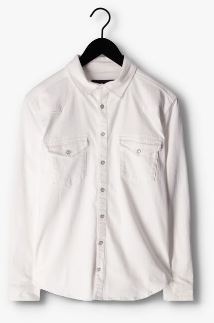 Witte PUREWHITE Overshirt DENIM SHIRT WITH PRESSBUTTONS AND POCKETS ON CHEST - large