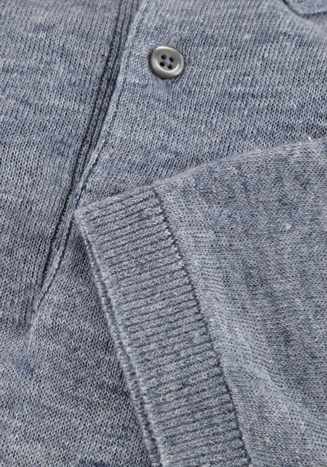 Lichtblauwe GENTILUOMO Polo POLO 3 BUTTINS - large