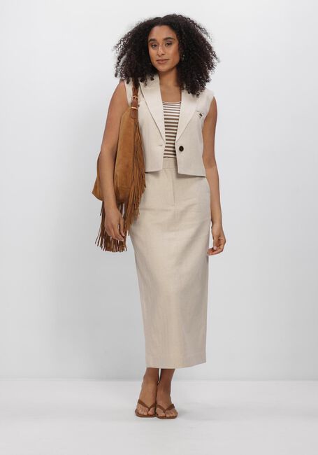 Beige CO'COUTURE Rokken LEENACC LINEN FLOOR SKIRT - large