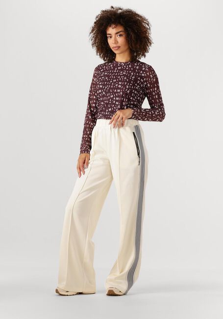 Bordeaux HAUTE L'AMITIÉ Top L'AMITIE MESH LS O-NECK - large