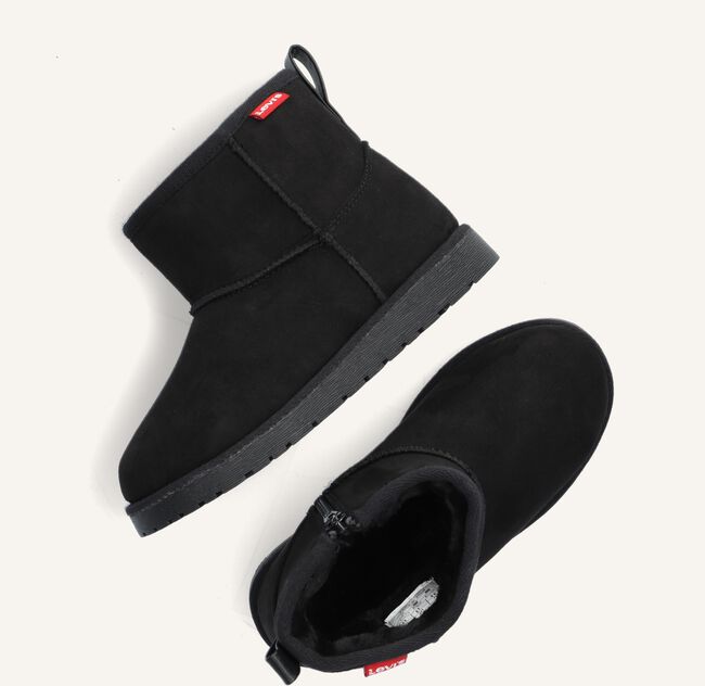 Zwarte LEVI'S Enkelboots NEW WAVE MID ZIP FUR Zwarte LEVI'S Enkelboots NEW WAVE MID ZIP FUR - large