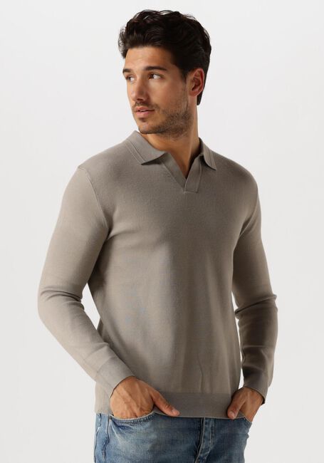 Taupe PURE PATH Polo REGULAR FIT KNITWEAR POLO808 - large