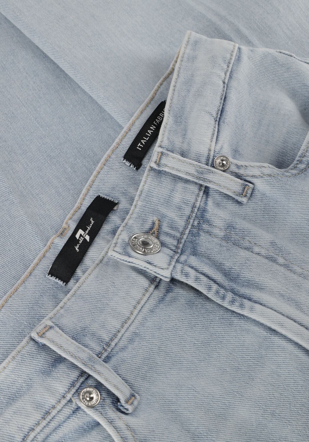 Lichtblauwe 7 FOR ALL MANKIND Bootcut jeans MODERN DOJO TAILORLESS MELODY WITH RAW CUT - large