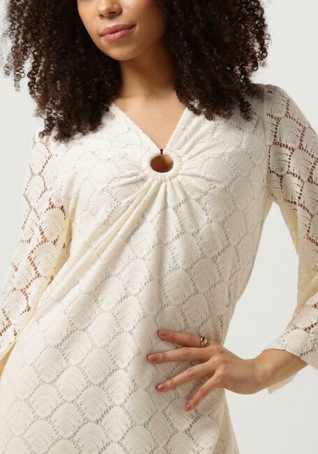 Witte ANA ALCAZAR Midi jurk MAXI DRESS SLEEVES - large