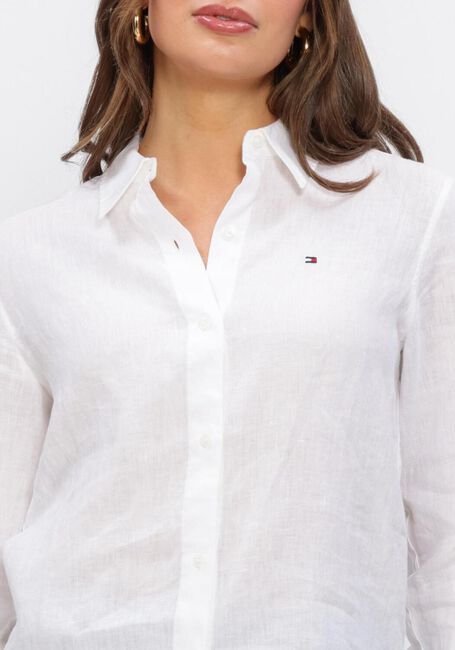 Witte TOMMY HILFIGER Blouses ESS LINEN RELAXED LS - large
