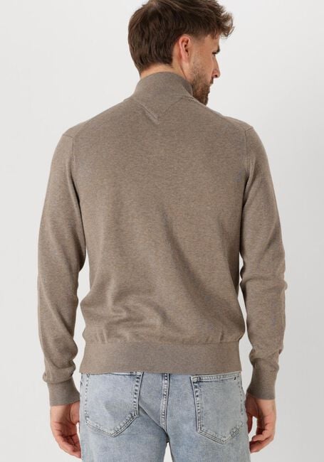 Groene TOMMY HILFIGER Trui PIMA ORG CTN CASHMERE ZIP MOCK - large