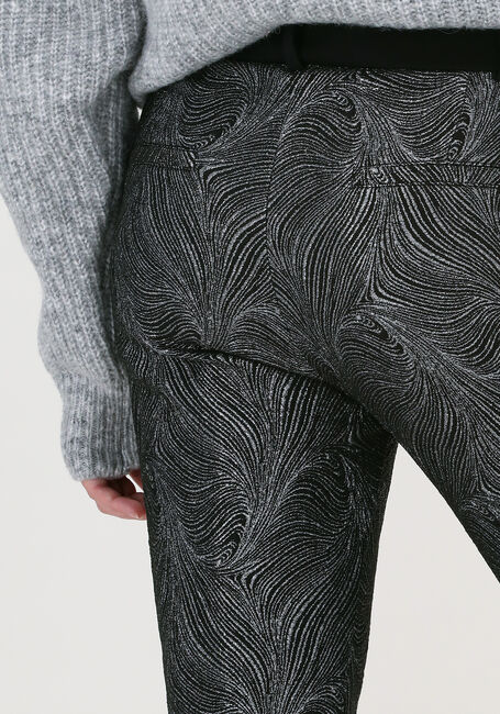 Zwarte SUMMUM Flared broek TROUSERS JACQUARD - large