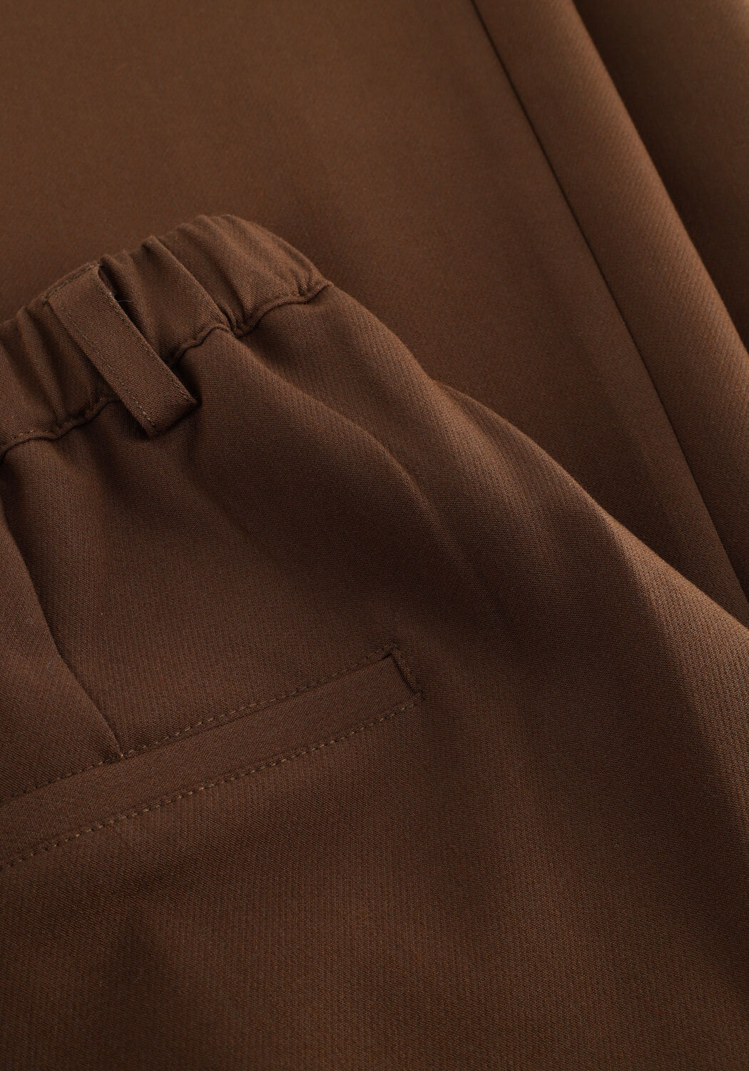 Bruine ANOTHER LABEL Lange broeken MOORE PLEATED PANTS - large