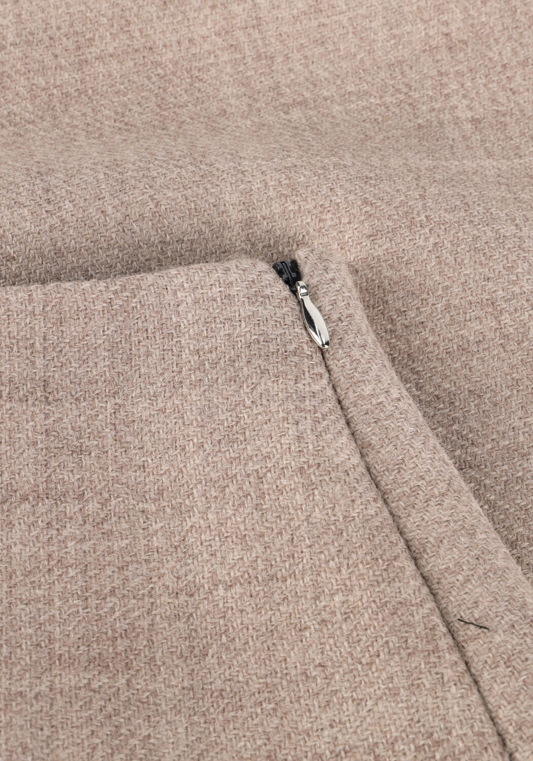 Taupe VANILIA Minirok WOOL MINI SKIRT - large