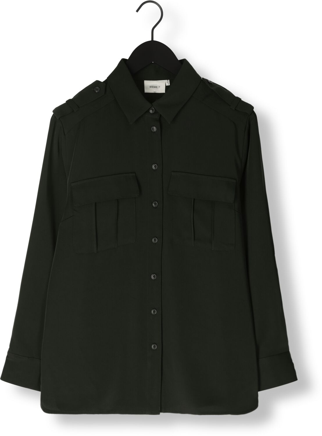 GESTUZ Dames Blouses Sloangz Shirt Zwart