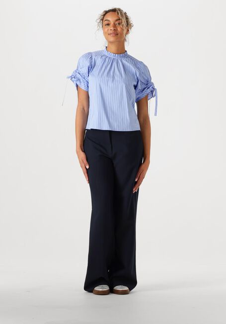 Lichtblauwe CO'COUTURE Blouses DIVIACC PUFF SS BLOUSE - large