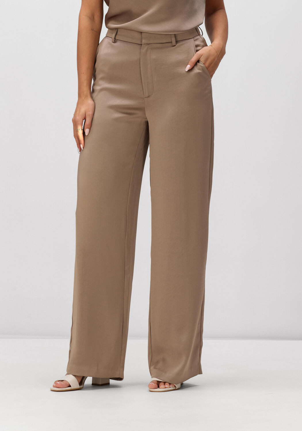 Taupe NOTRE-V Wijde broek NV-HELLA - large