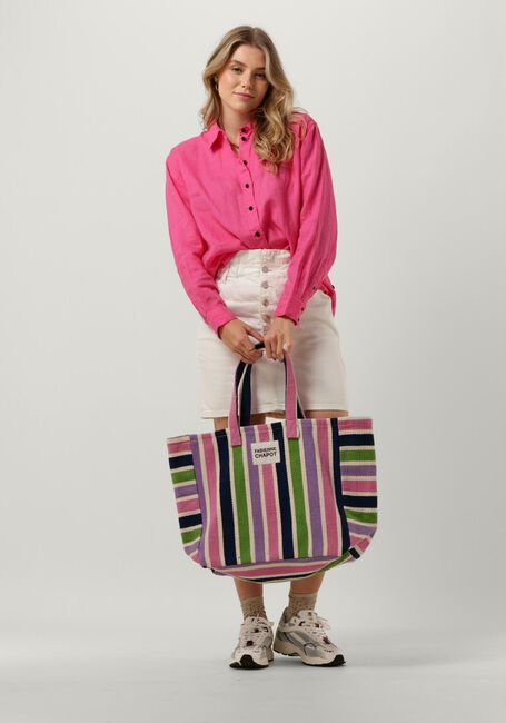 Roze SCOTCH & SODA Blouses OVERSIZED LINEN SHIRT - large
