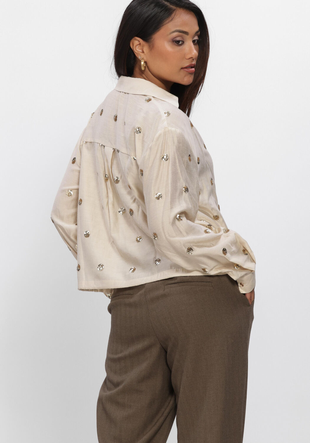 Creme NUKUS Blouses ANIKA BLOUSE PAILLET - large