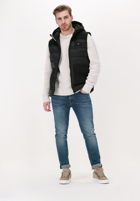 Zwarte TOMMY HILFIGER Bodywarmer MIX MEDIA VEST - large