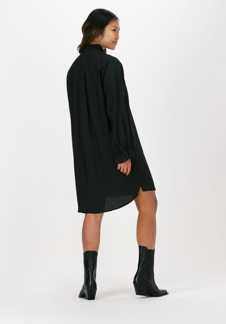 Zwarte CO'COUTURE Mini jurk CALLUM PINTUCK FRILL DRESS - large