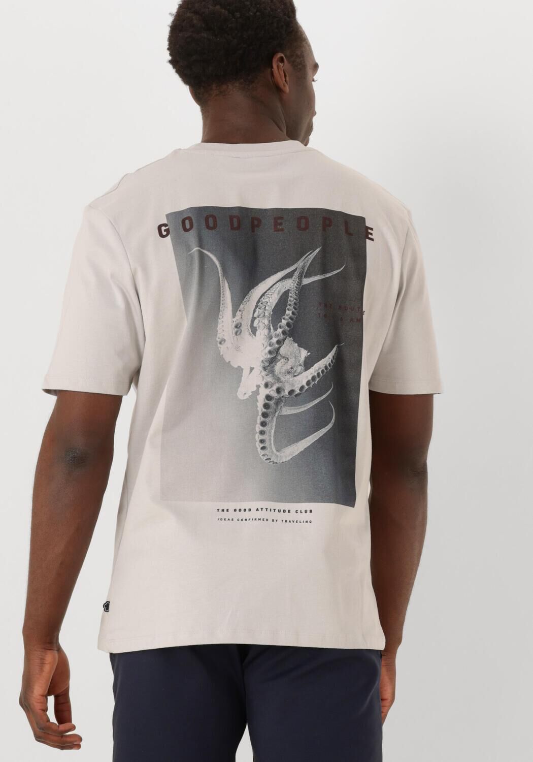 THE GOODPEOPLE Heren Polo's & T-shirts Tphoto Lichtgrijs