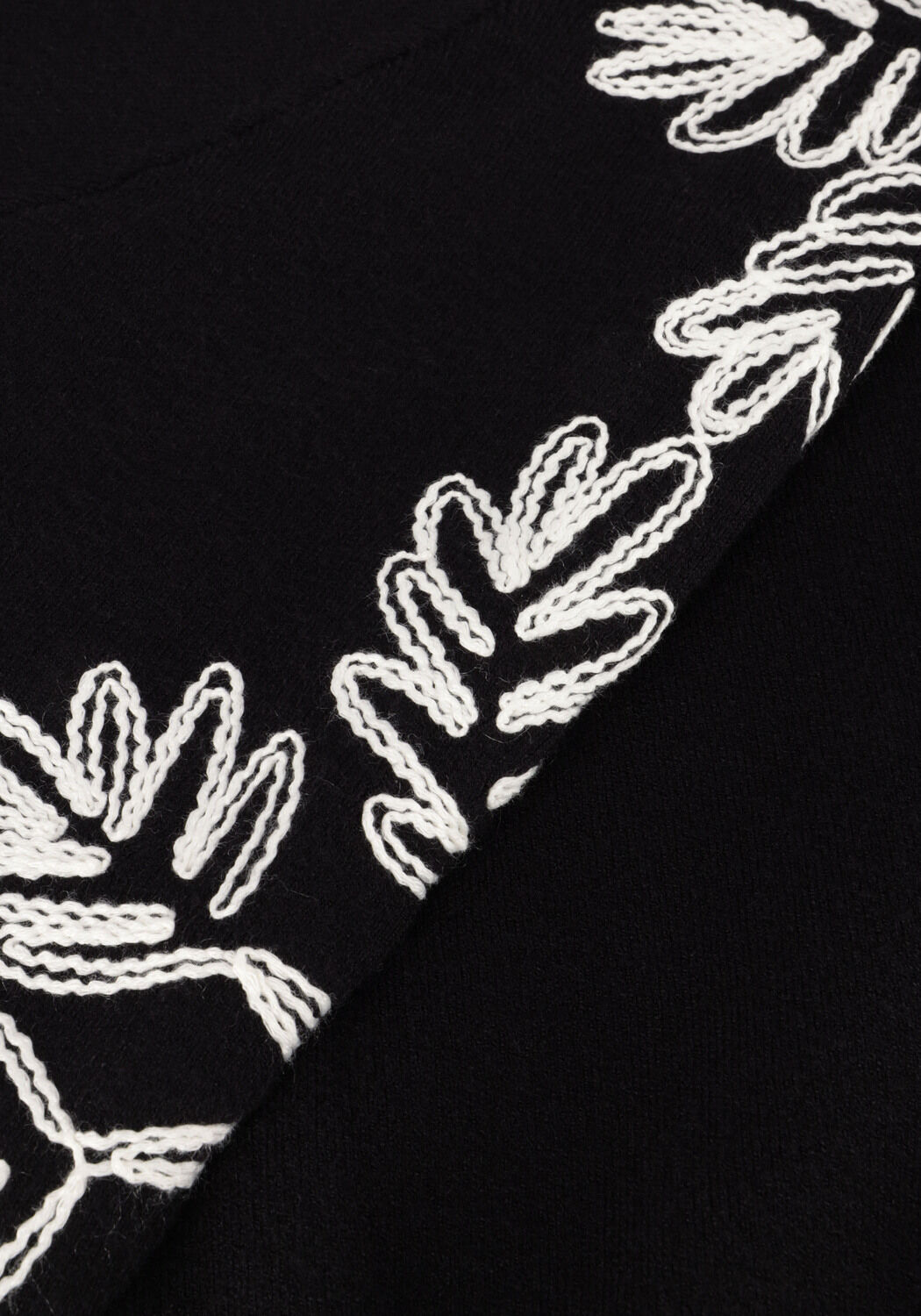 Zwarte OBJECT T-shirt OBJRASHIA KNIT 2/4 RE PULLOVER - large