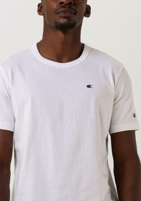Witte CHAMPION T-shirt CREWNECK T-SHIRT 216545 - large