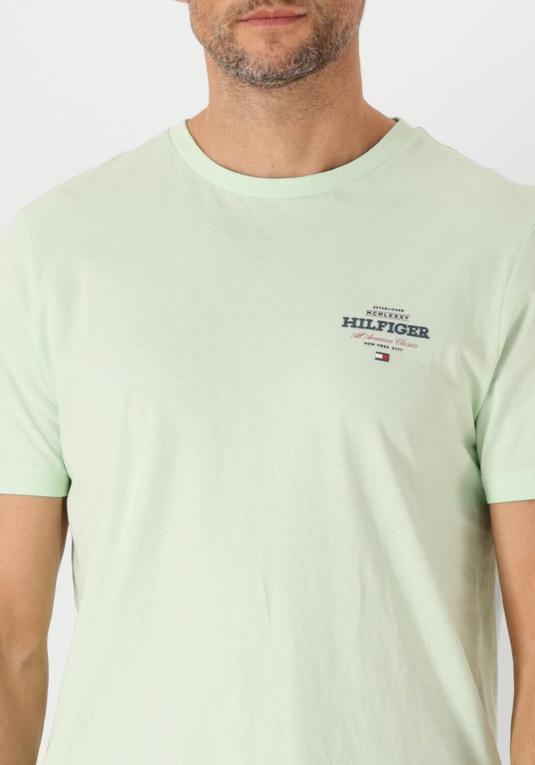TOMMY HILFIGER Heren Polo's & T-shirts Monotype All American Tee Groen