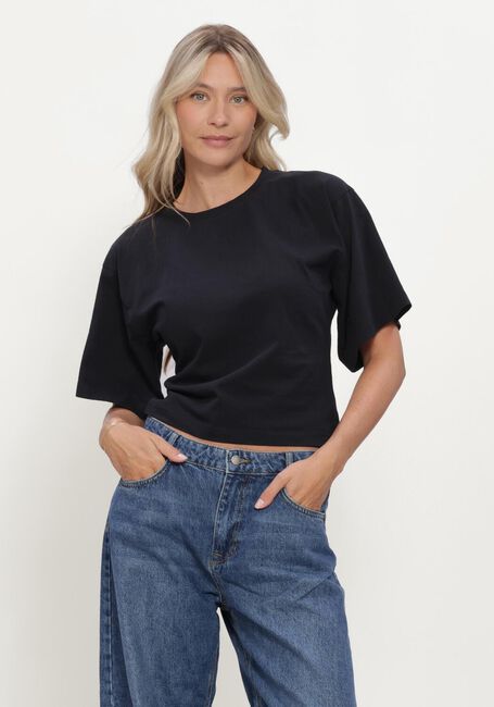 Zwarte NEO NOIR T-shirt ASHA BOXY TEE - large