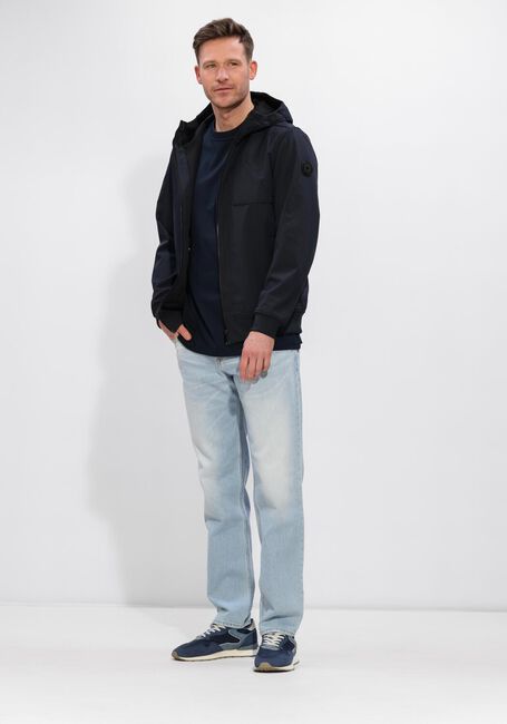 Donkerblauwe AIRFORCE Jack SOFTSHELL JACKET CHESTPOCKET - large