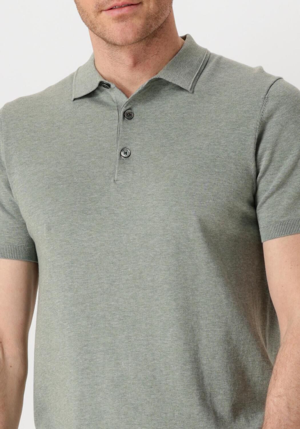 PROFUOMO Heren Polo's & T-shirts Polo Short Sleeve Groen