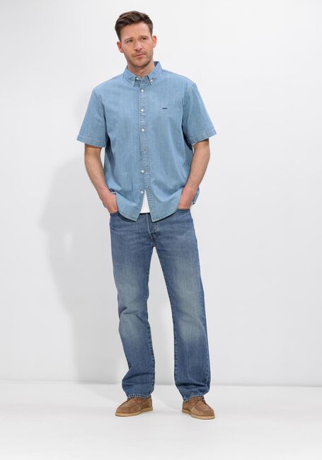 Lichtblauwe LEVI'S Casual overhemd SS AUTHENTIC BUTTON DOWN - large