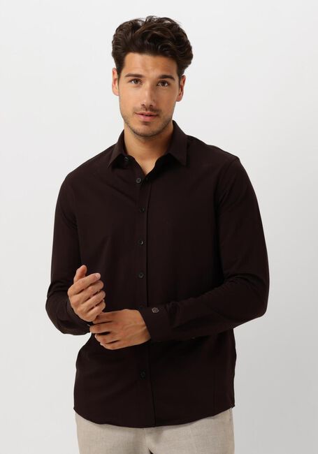 Bruine CAST IRON Casual overhemd LONG SLEEVE SHIRT TWILL JERSEY 2 TONE - large