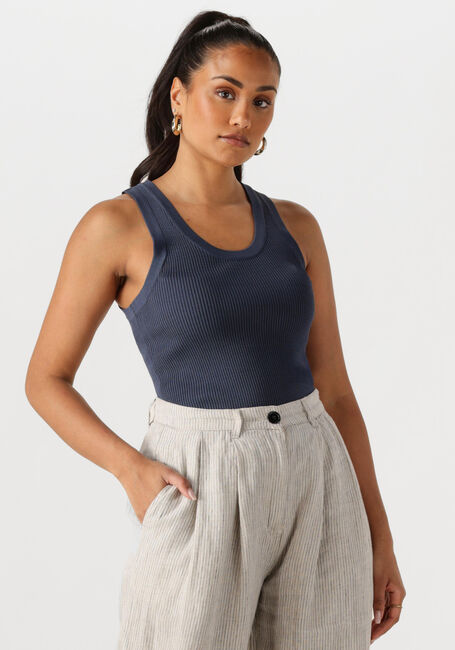 Donkerblauwe WITHBLACK Top WBLLEWIS TANK TOP - large