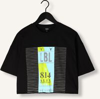 Zwarte ALIX THE LABEL T-shirt LADIES KNITTED TRAVEL CROPPED T-SHIRT Zwarte ALIX THE LABEL T-shirt LADIES KNITTED TRAVEL CROPPED T-SHIRT - medium